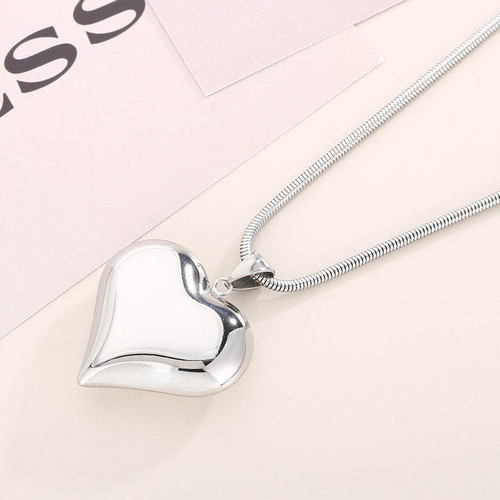 Goud Zilver Holle Hartvormige Ketting Ins Eenvoudig Veelzijdig Gepersonaliseerde Liefdesketting Voor Dames Sieraden Valentijnsdag-Mike